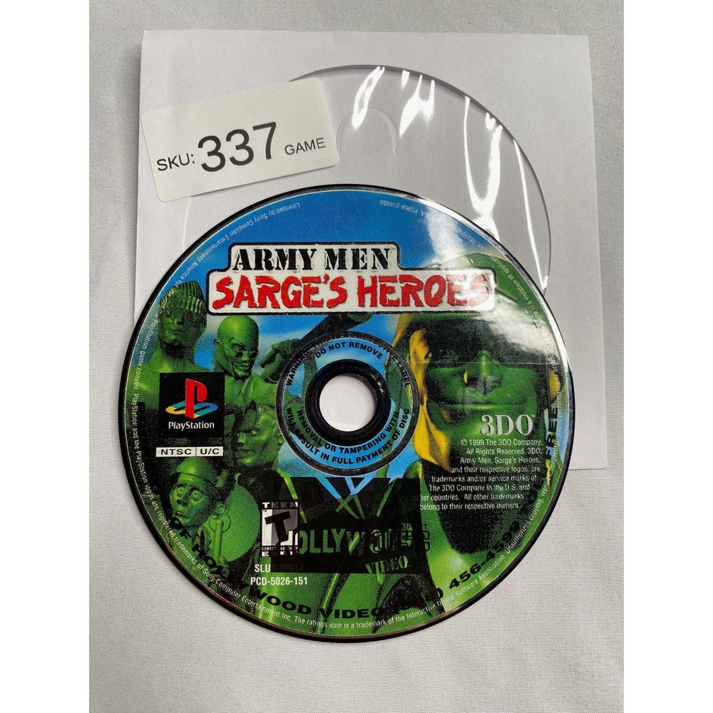 Army Men Sarge's Heroes Sony PlayStation 1